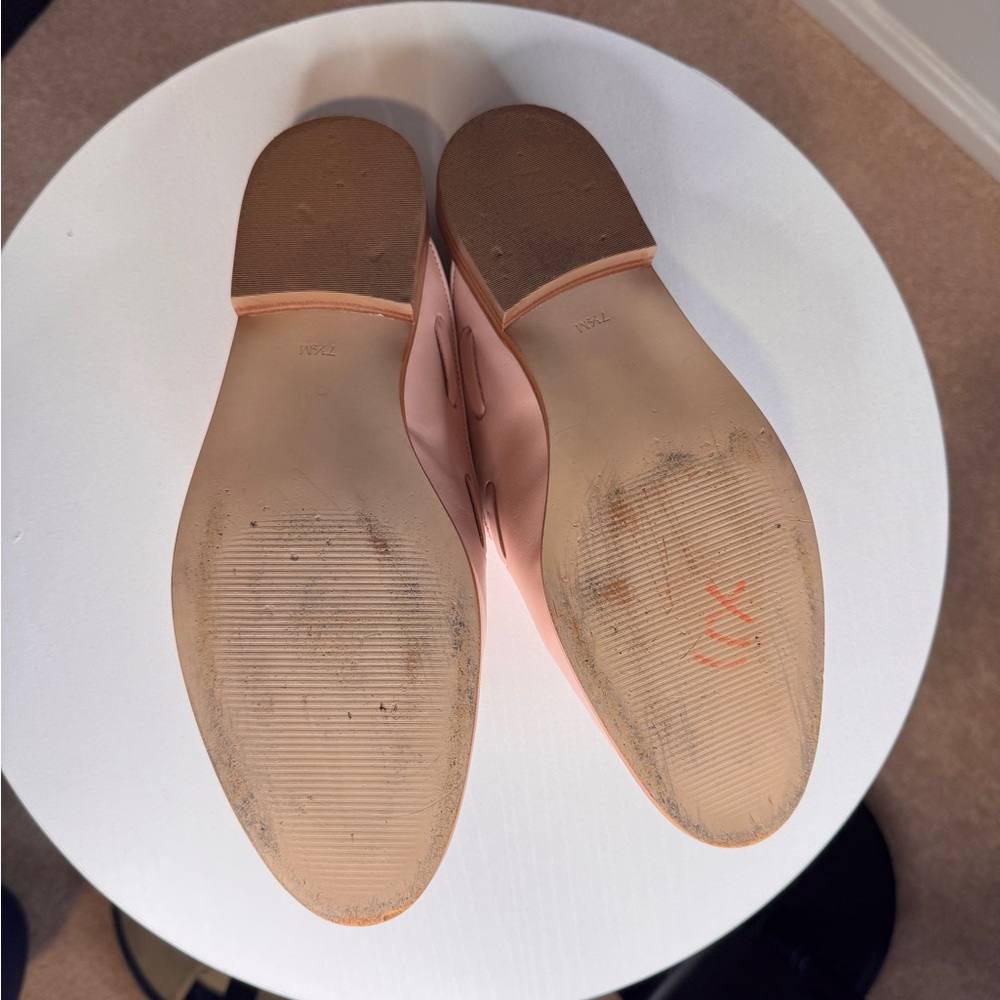 Talbots Pink, Tan Slides Shoes - Size 7.5 - Picture 5 of 5